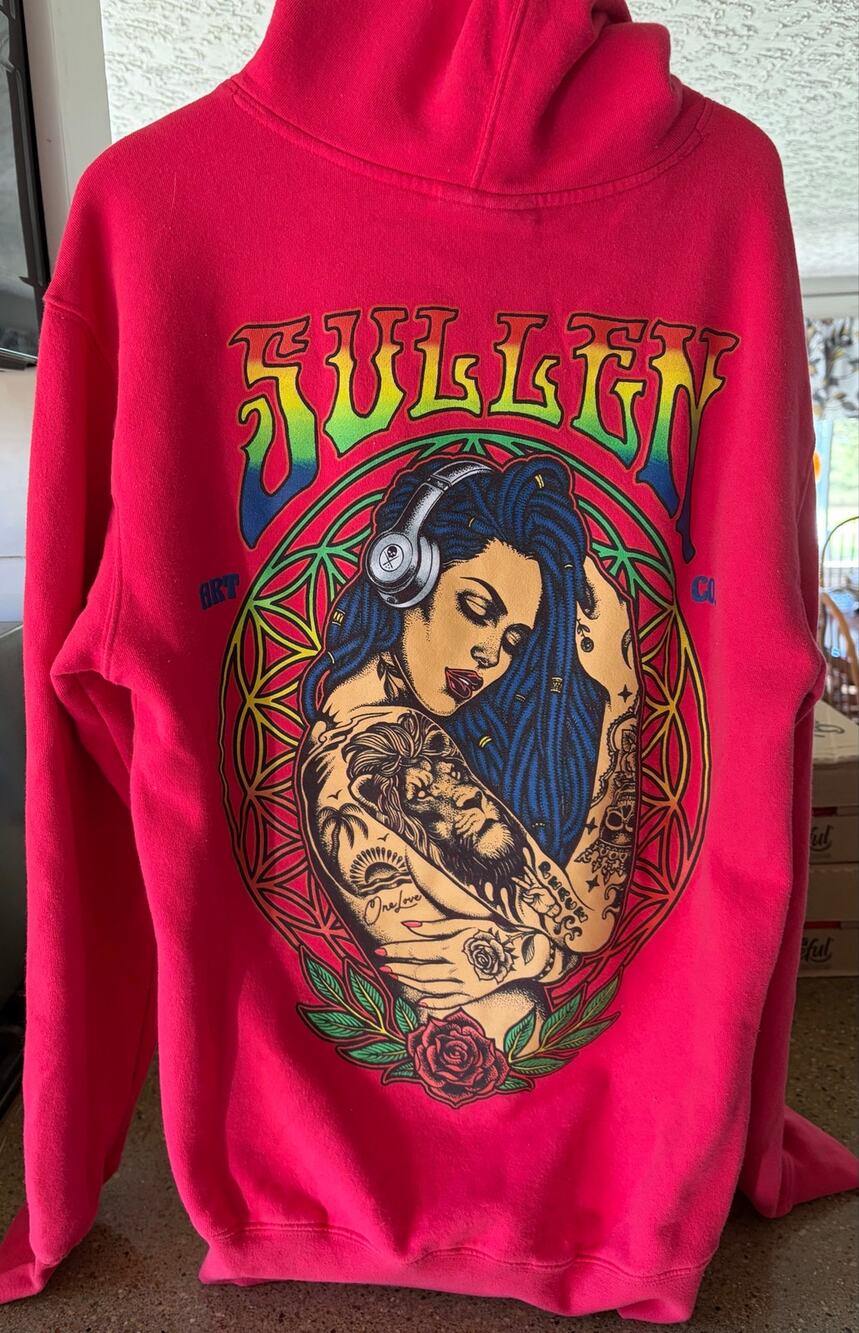 Sullen Art Collective One Love Premium Fit Hoodie Sweatshirt Sz Small